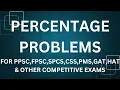 is equal to what Percentage Problems