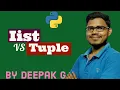 Difference between list and tuple python O level hindi english
