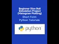 Dice Roll Simulation in Python with Random Matplotlib Project Plotting for Beginners