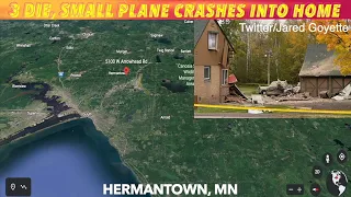 Three Die When Small Plane Crashes Into Home Near Duluth Minnesota