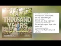Lagu (NAM) YÊU NGƯỜI NGÀN NĂM (A THOUSAND YEARS) - LỜI VIỆT SÁT NGHĨA - Xuân Hùng Vietsub