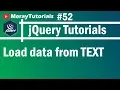 jQuery 52 - Load data from TEXT and HTML File in Web Page