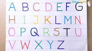 A to Z Capital Letter Writing | A For Apple , B for Ball Writing | Hater Lekha