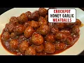 Crockpot Honey Garlic Meatballs Recipe Great Appetizer
