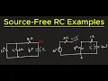 Two source-free RC circuit examples - clearly explained