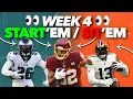 Start Em Sit Em Week 4 - Fantasy Football