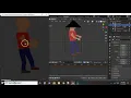 Game Development in Python 2d Sprite Skeleton Animations with Inkscape and Blender Part 5