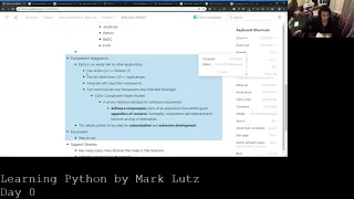 PYTHON FROM SCRATCH DAY 0 PT2 Learning Python by Mark Lutz
