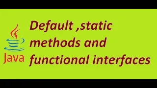 Functional Interface in java 8