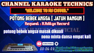 potong bebek angsa jatuh bangun karaoke lagu viral