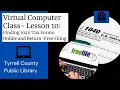 Virtual Computer Class - Lesson 10 Finding 1040 Tax Forms Online and Return Free Filing