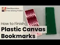 How to Finish Plastic Canvas Bookmarks