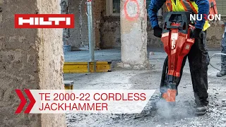 Hilti Nuron TE 2000-22 Cordless Jackhammer Features and Benefits