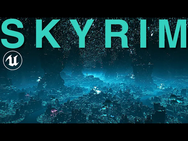 The True Scale of Blackreach: Skyrim in UNREAL ENGINE 5!
