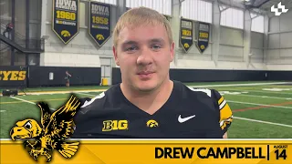 Drew Campbell Iowa Football Aug 14