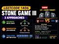 LeetCode 1406 Stone Game III Recursion Memoization Top-Down DP Tabulation Bottom-Up DP