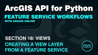 Create ArcGIS Online Feature Service Views using the ArcGIS API for Python