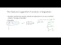 Natural Log Integration E