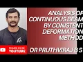 Problem 3 Consistent Deformation Method - Continuous Beam