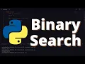 38 Binary Search Algorithm in Python Python Project