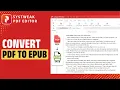 How to Convert PDF to EPUB Systweak PDF Editor Tutorial