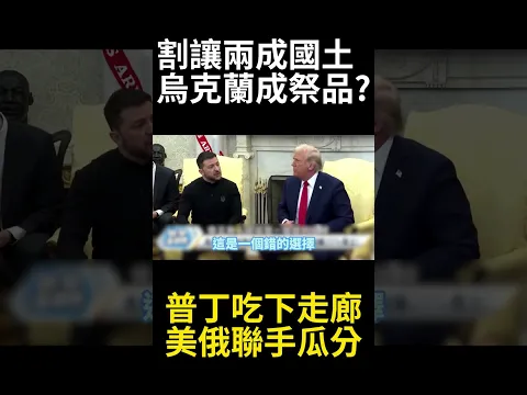 割地25%求和淪強權交易祭品! 美俄密室交易聯手肢解烏克蘭 停火協議慘成列強分贓盛宴 #寰宇全視界 #寰宇新聞