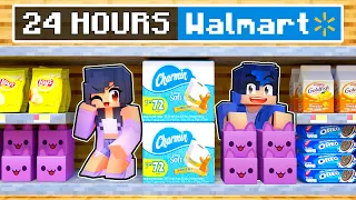 Download 24 HOUR OVERNIGHT at WALMART In Minecraft! MP3
