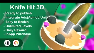 3D Knife Hit Unity Admob Android iOS