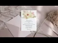 Boho Orchid Wedding Template Cards