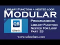 Nested For loop in Qbasic Part 25 Modular Programming in Qbasic