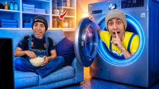 لما اخوك الصغير يصنع غرفه سريه في بيت يوتيوبرز      محمد عماد   علاء حسين  دندنها