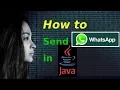 How to send WhatsApp messages in Java Updated