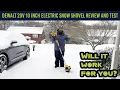 DeWalt 20v 10in Electric Snow Shovel Test and Review