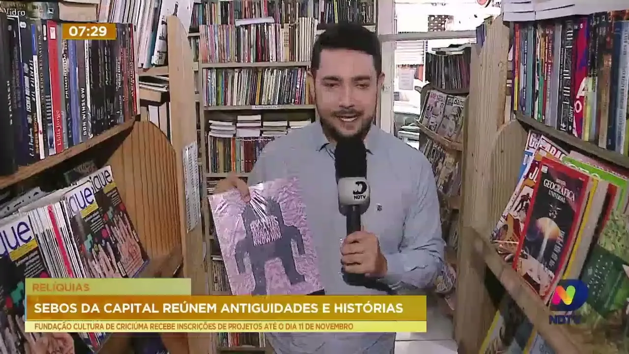 Sebos, da Captal, reúnem antiguidades e histórias de artistas de TV