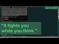 Jonathan Blow on why autocomplete destroys your thinking