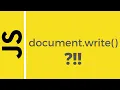 document write what is how to use Javascript basics