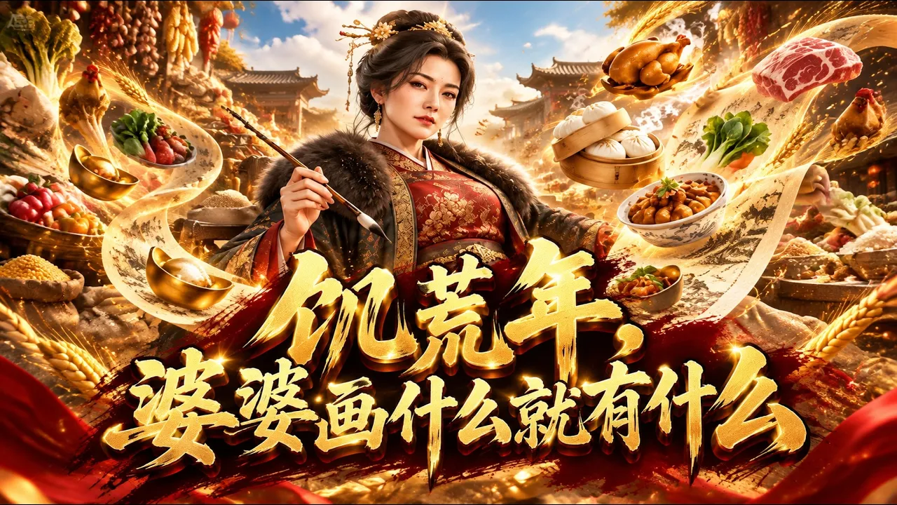 饥荒年,婆婆画什么就有什么