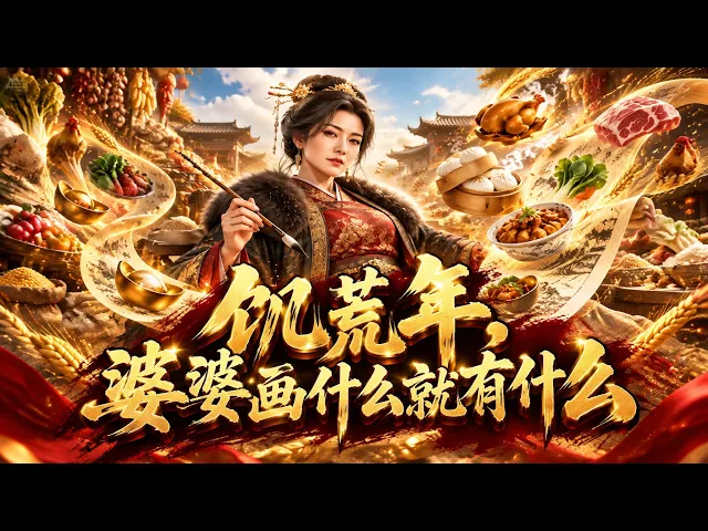 饥荒年,婆婆画什么就有什么