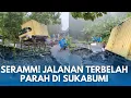 🔴MENCEKAM!  Jalan Nasional Bagabagan Jampang Sukabumi Terbelah, Mobil Boks Terjebak