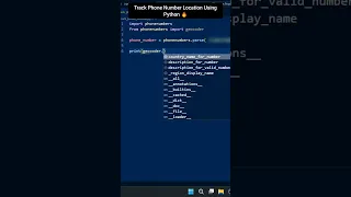 Track Phone Number Location Using Python