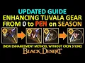 UPDATED Enhancing Tuvala Gear From 0 to PEN Season Full Guide for Beginner Black Desert Online BDO