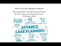 North Country Matters Presents Advanced Health Care Planning with Hospice