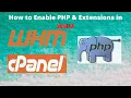How to enable PHP Versions and PHP Extensions in WHM