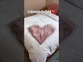 This blanket folding is perfect for Valentines Day