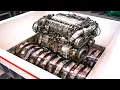Lagu Massive Metal Shredder Machine Vs Hard Metal Engine! Monster Shredding Machine