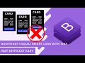 How To Make Bootstrap 5 Equal Column Height With Text Buttons Bootstrap 5 Equal Height Cards