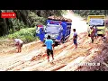 Drama Ekstrem ‼️ Truk Sawit Terpuruk di Jalur Lumpur Tanpa Ampun