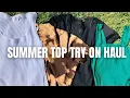 SUMMER 2022 TOP TRY ON HAUL FREE PEOPLE ALEXANDER WANG COTTON CITIZEN REFORMATION