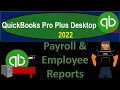 Payroll Employee Reports 4160 QuickBooks Pro Plus Desktop 2022