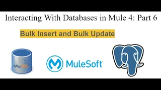Interacting With Databases in Mule 4 Part 6 - Bulk Insert and Bulk Update
